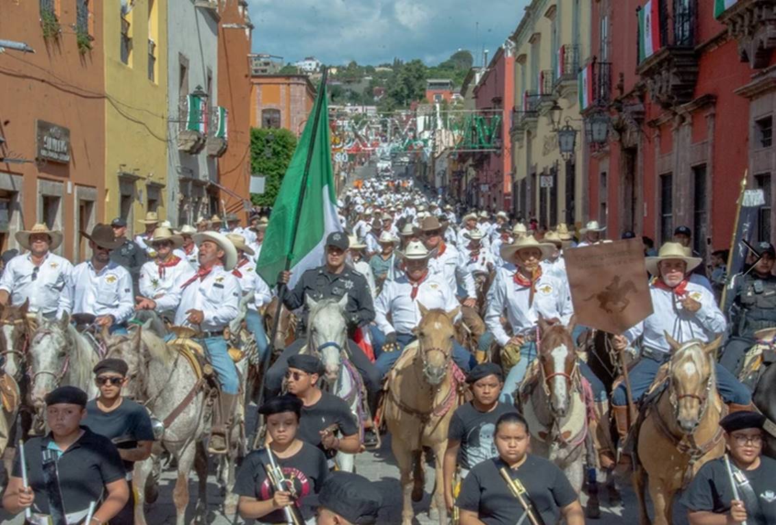 Llega Cabalgata De Los Conspiradores De 1810 A San Miguel De Allende