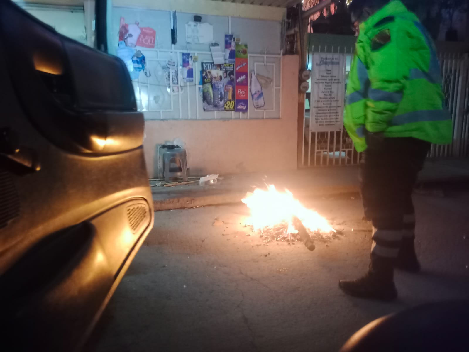 Supervisión y Control de Fogatas en Purísima del Rincón durante Navidad