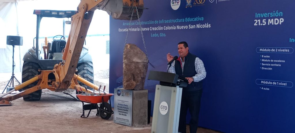 Inicia Construcción de Escuela Primaria Nueva Creación en León