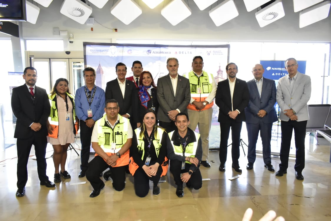 Inaugura el Estado de Guanajuato ruta aérea Atlanta -Bajío