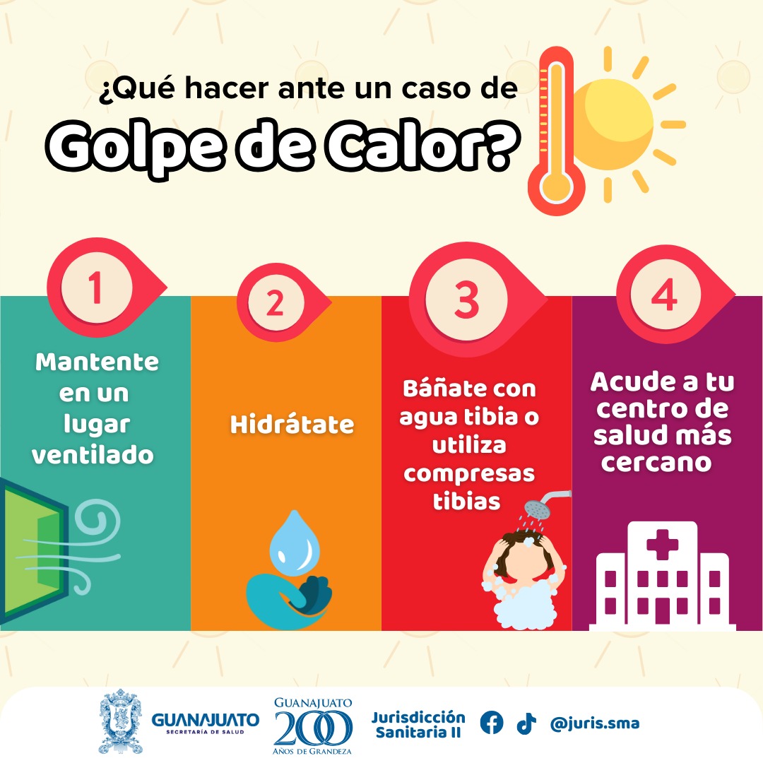 ¡Cuidado con el calor! Sistema de Salud Gto llama a prevenir golpes de calor en San Miguel de Allende