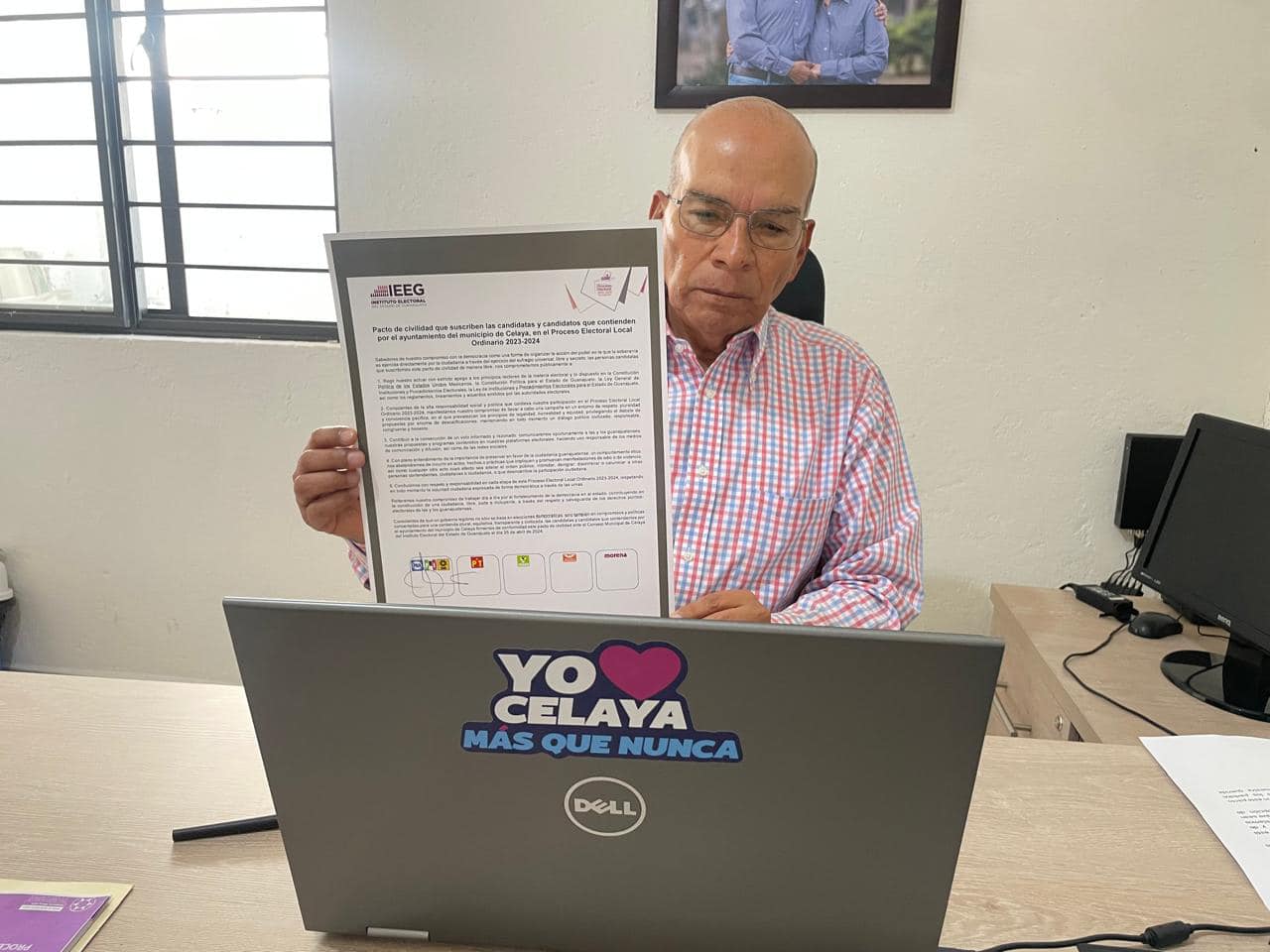 Javier Mendoza Márquez Firme en el «Pacto de Civilidad» Electoral en Celaya