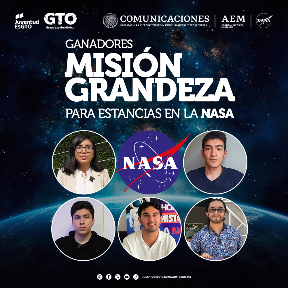 Jóvenes estudiantes de México realizarán estancias 2024 en la NASA