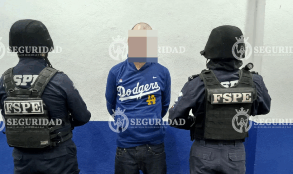 Detenido con cristal