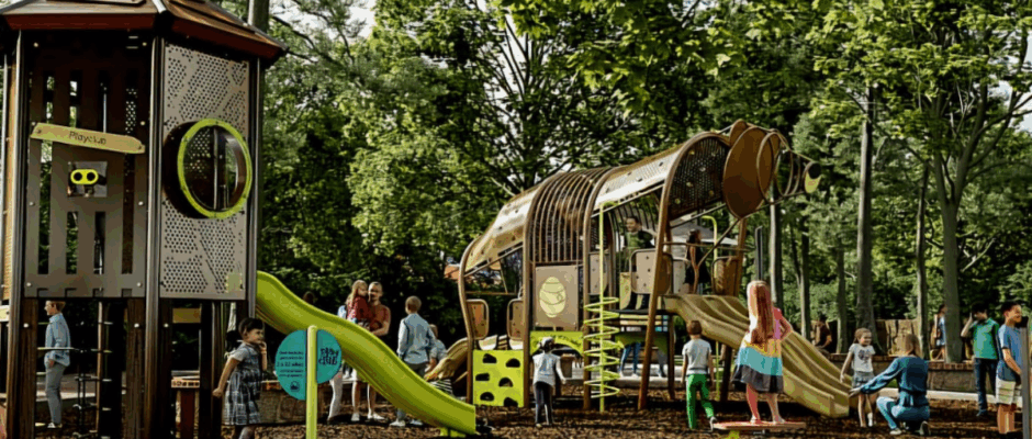 Juegos infantiles en Zoológico