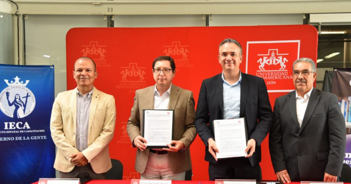 IECA e Ibero León fortalecen alianza para capacitar a jóvenes guanajuatenses