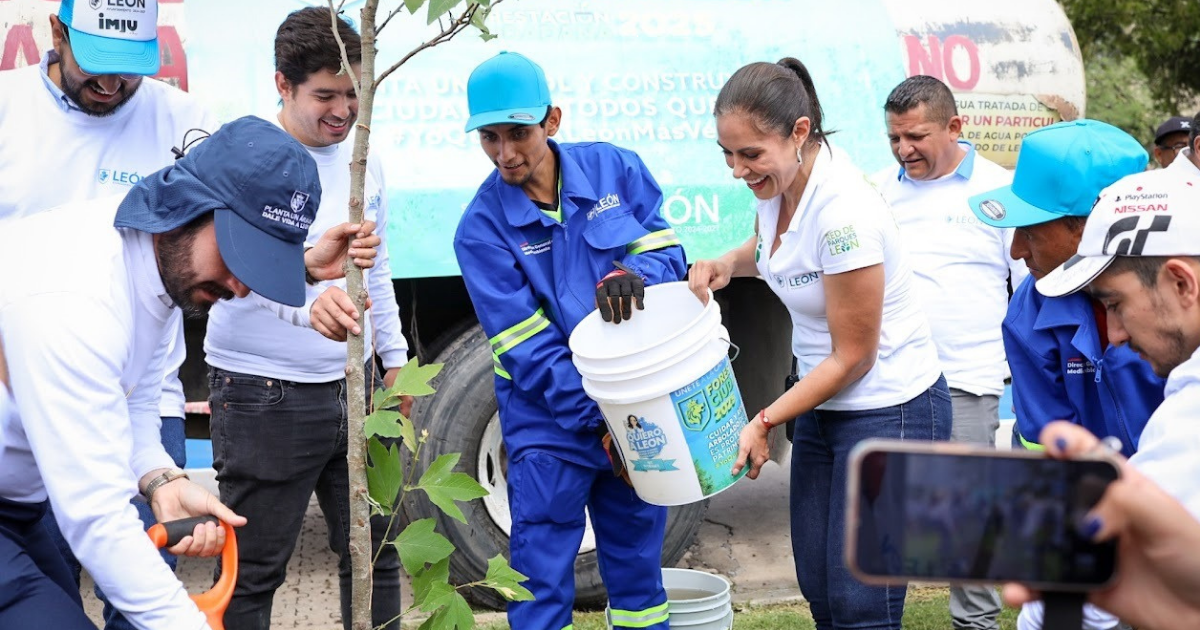 León planta futuro verde con más de 16 mil árboles y participación ciudadana