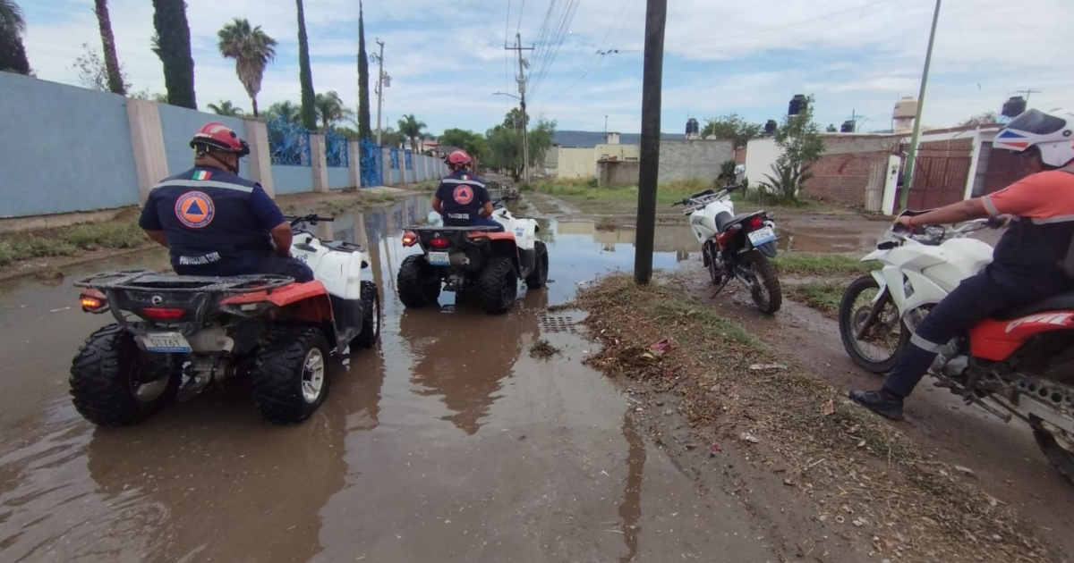 Lluvia intensa en Purísima del Rincón activa monitoreo y apoyo ciudadano