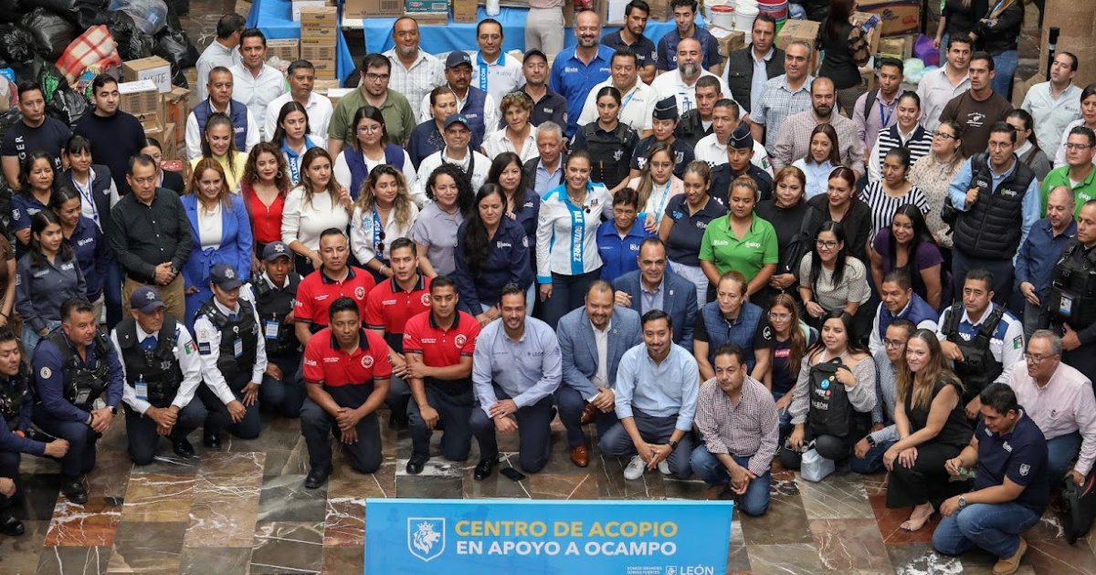 León envía 10 toneladas de ayuda a Ocampo tras inundaciones
