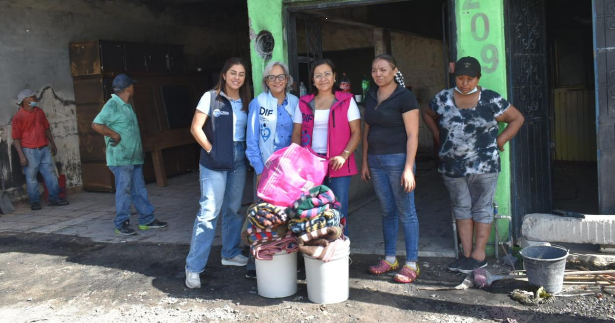 DIF Purísima brinda apoyo inmediato a familia afectada por incendio en Álamos del Río