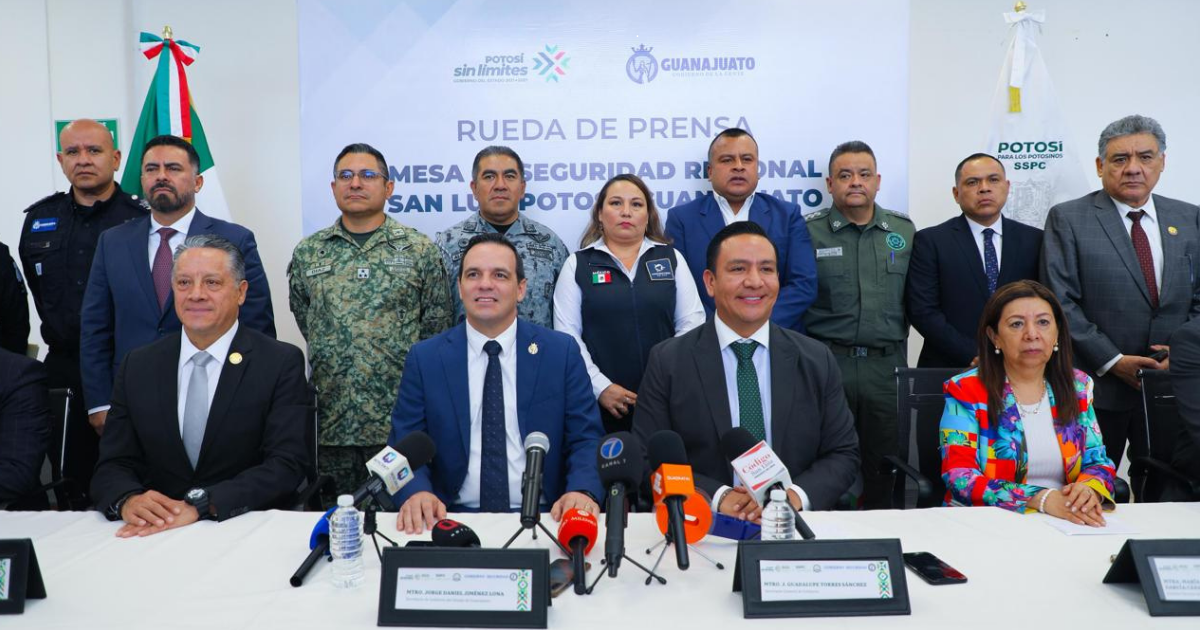 Guanajuato y San Luis Potosí refuerzan seguridad regional con histórico convenio