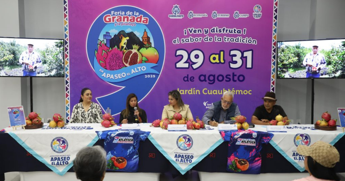 Apaseo el Alto brillará con la Feria de la Granada y la Pitahaya 2025