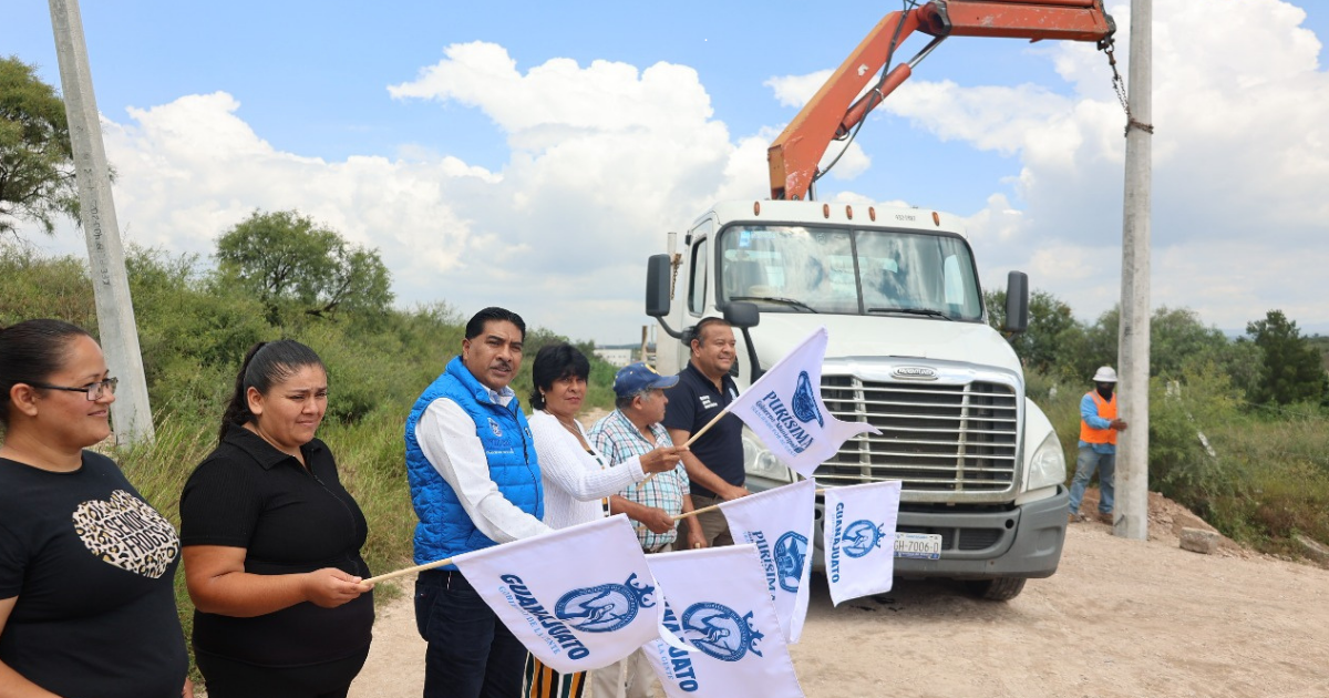 Purísima del Rincón avanza con electrificación: inversión millonaria para transformar comunidades