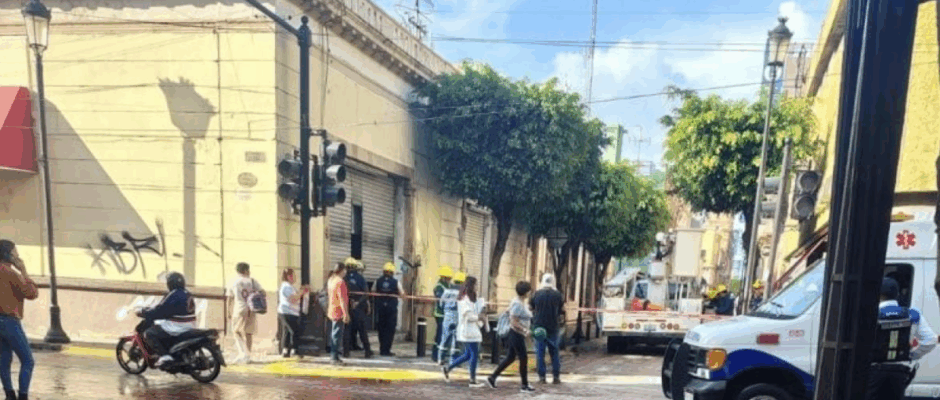 Explosión de transformador