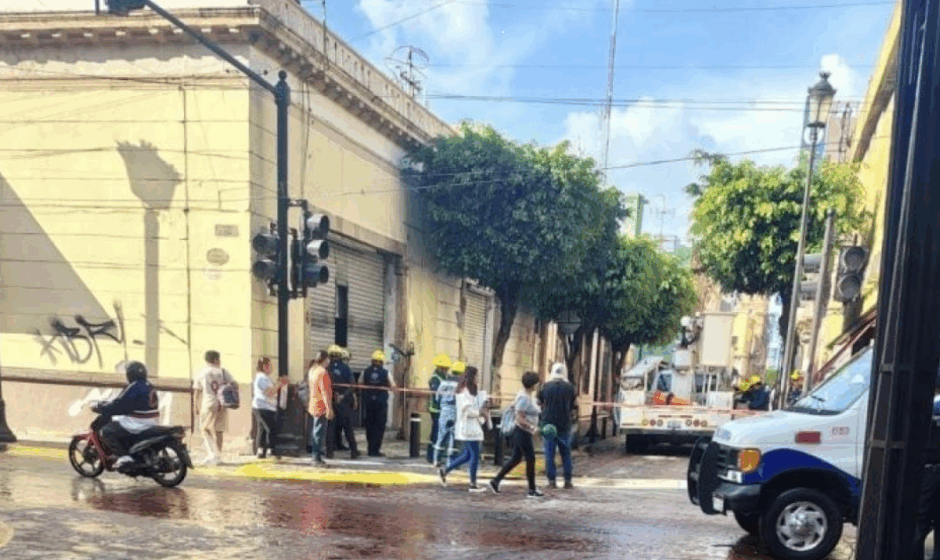 Explosión de transformador