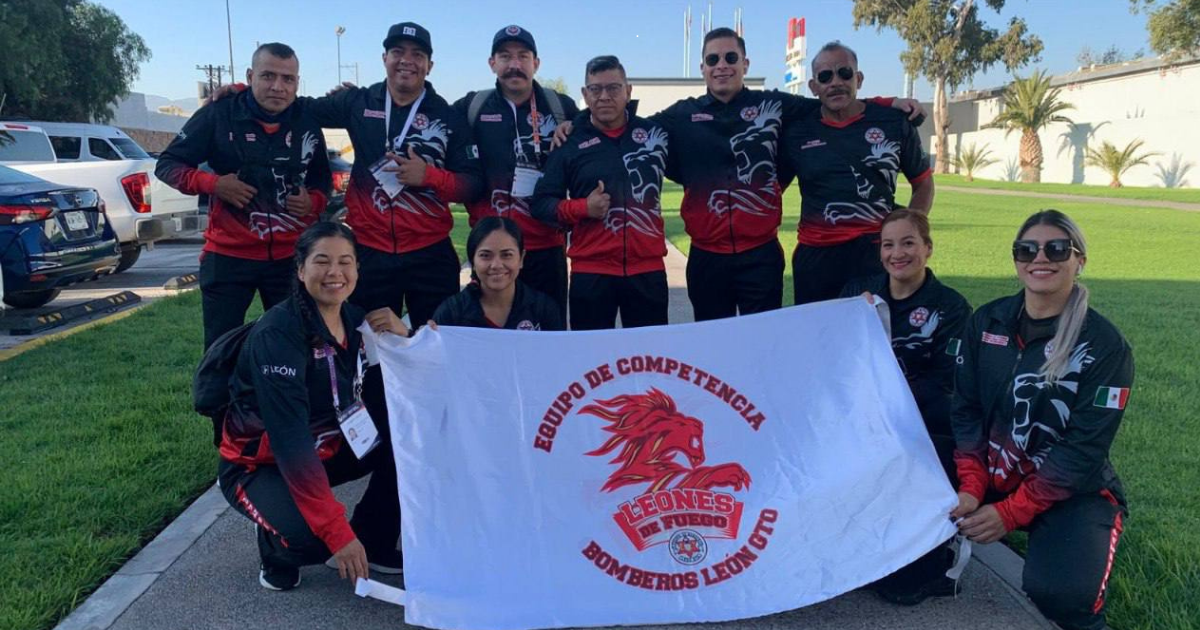Bomberos de León brillan en los Juegos Latinoamericanos de Policías y Bomberos 2025