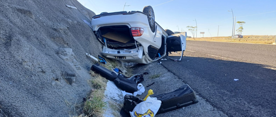 Grava suelta Eje Metropolitano