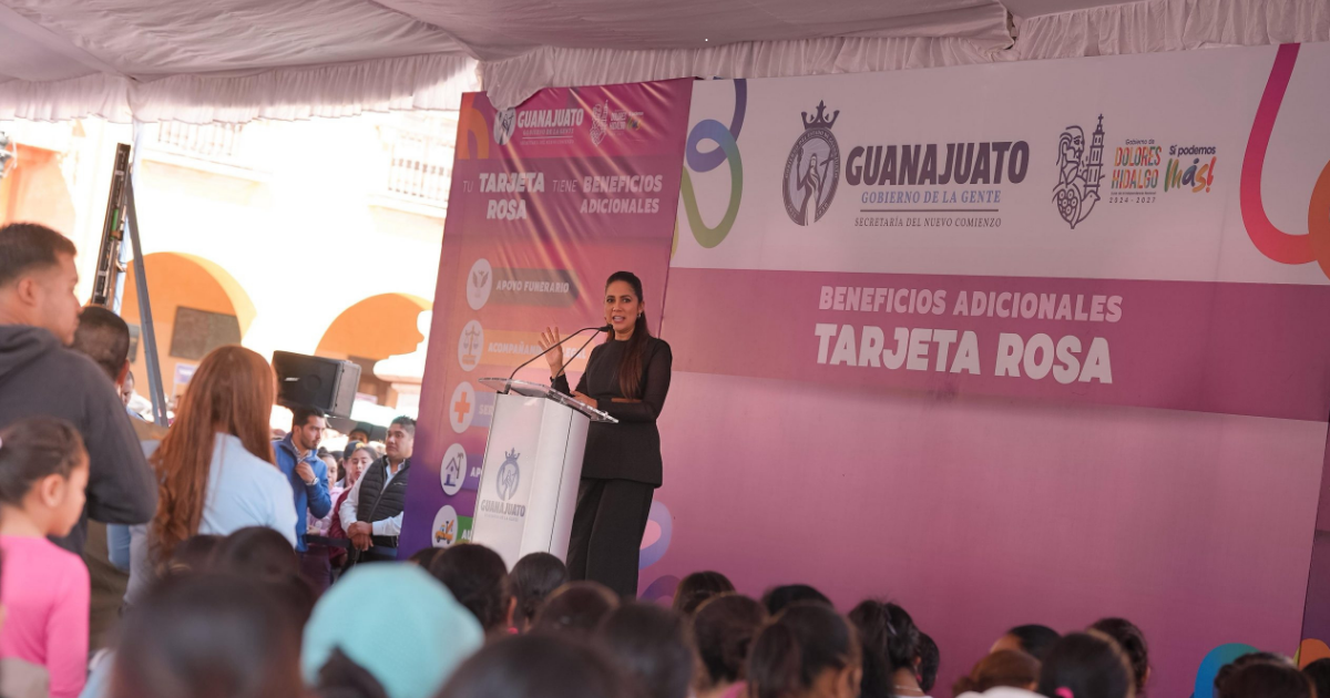 Tarjeta Rosa en Guanajuato se fortalece con nuevos apoyos y beneficios para mujeres