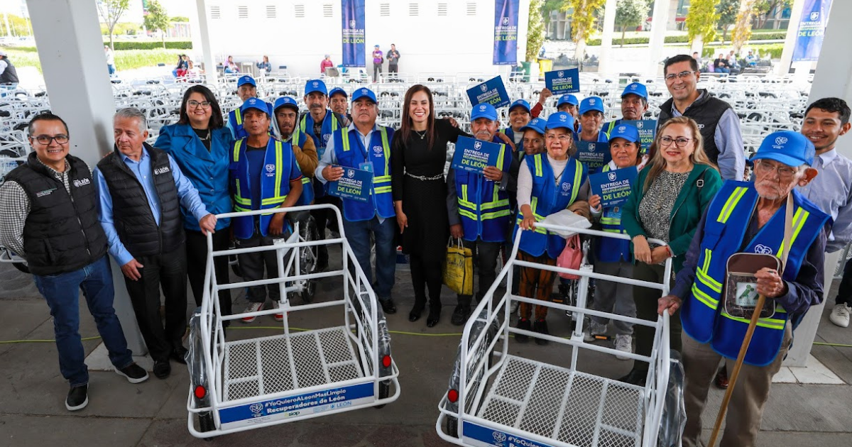Recuperadores urbanos en León reciben triciclos y fortalecen una ciudad más limpia y sustentable