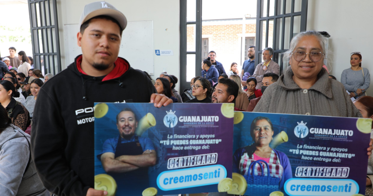 Apoyo “Creemos en ti” impulsa emprendimiento en Pénjamo con respaldo económico directo