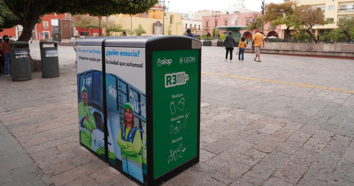 Papeleras inteligentes en León transforman la limpieza urbana del Centro Histórico