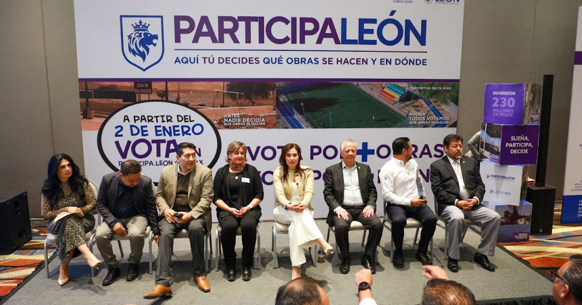 Participa León 2026 impulsa la voz ciudadana con 230 millones de pesos en obras