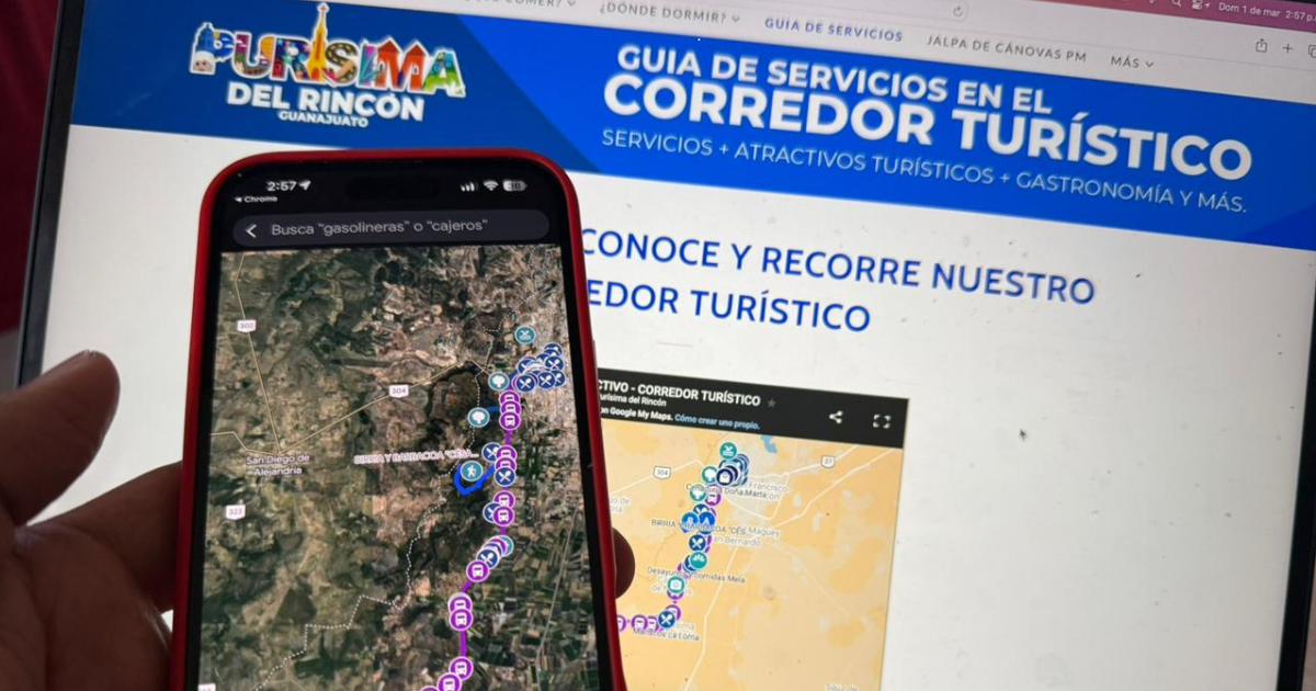 Mapa Turístico Digital impulsa la oferta de Purísima del Rincón