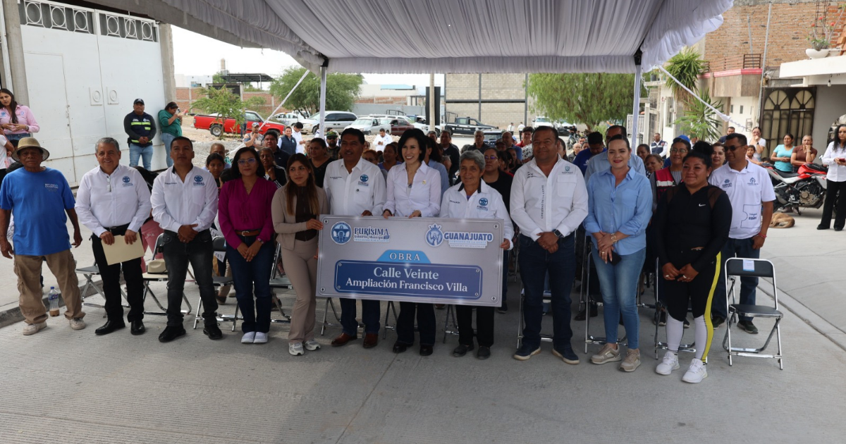 Pavimentación en Purísima del Rincón mejora movilidad y calidad de vida de cientos de familias