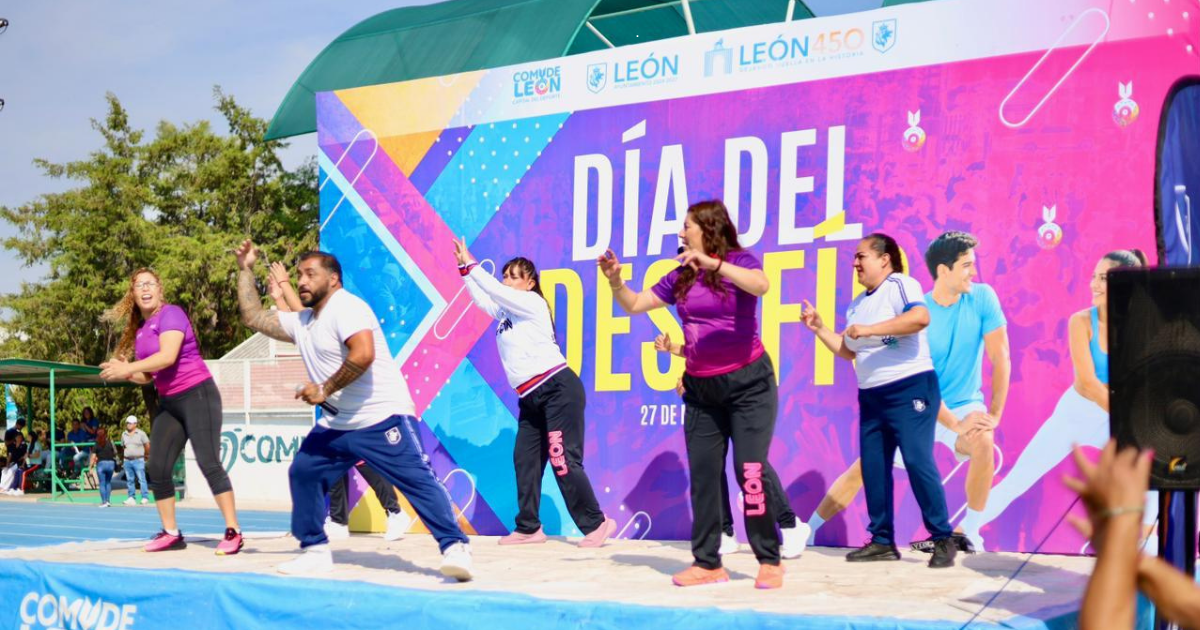 Día Mundial del Desafío reúne a miles de personas en León con activación física y deporte