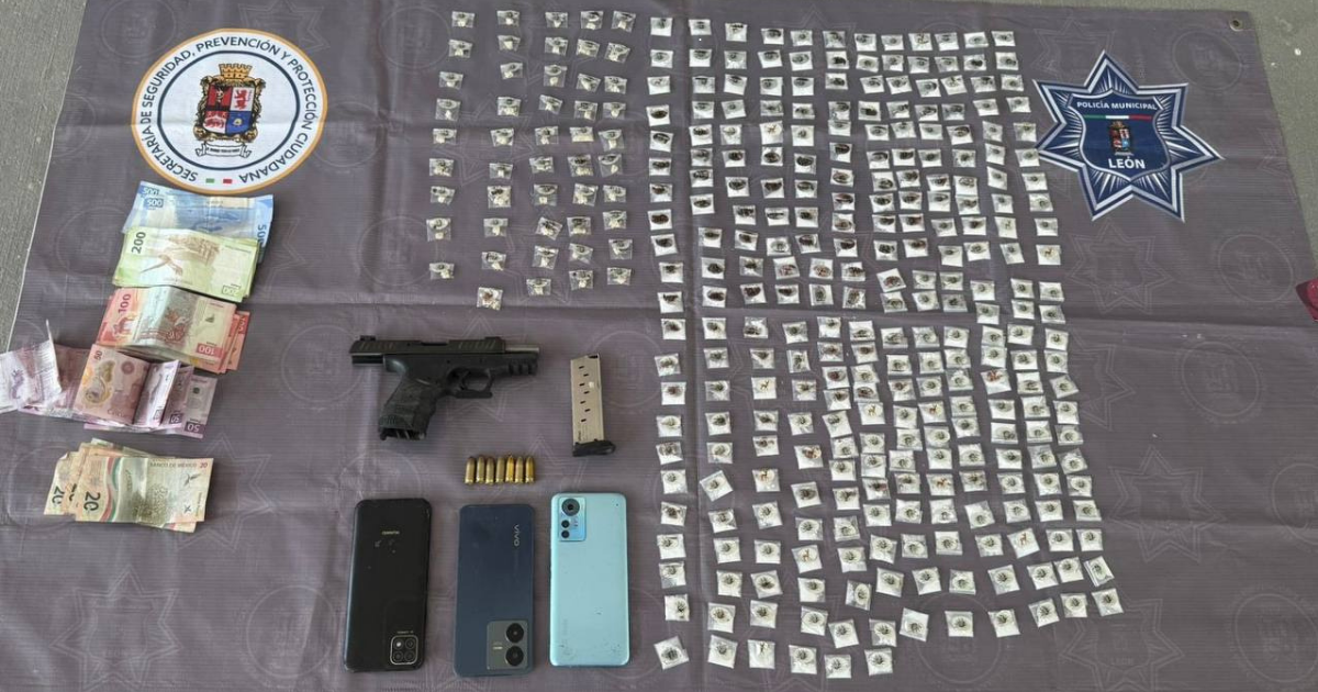 Seguridad en León: aseguran más de 2 mil 600 dosis de droga en una semana
