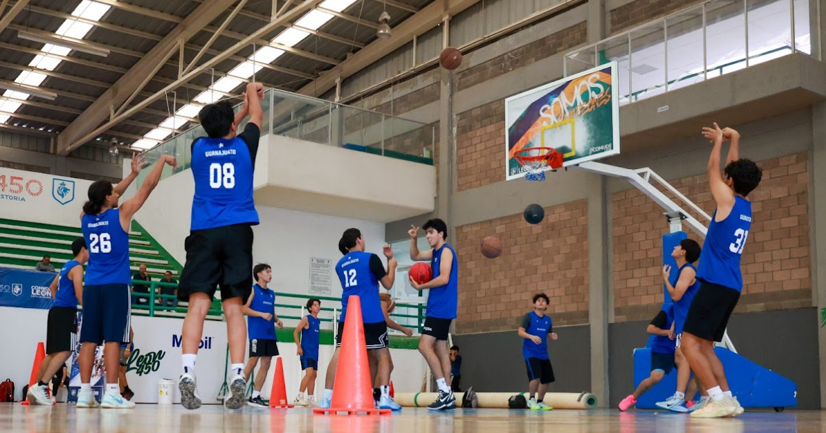 Preselección Estatal U17 de Básquetbol reúne en León a las futuras promesas de Guanajuato