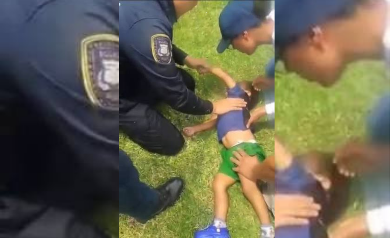 Agente del Servicio de Protección Federal salva a niño de tres años en Edomex