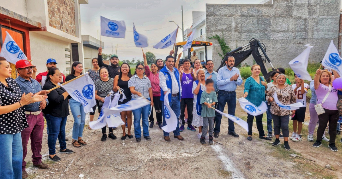 Pavimentación de calles Telera y Jícara mejora servicios en Parques de San Jerónimo