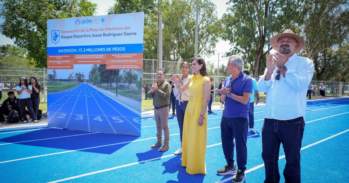 Nueva pista de atletismo en León impulsa el deporte en la Deportiva de San Miguel