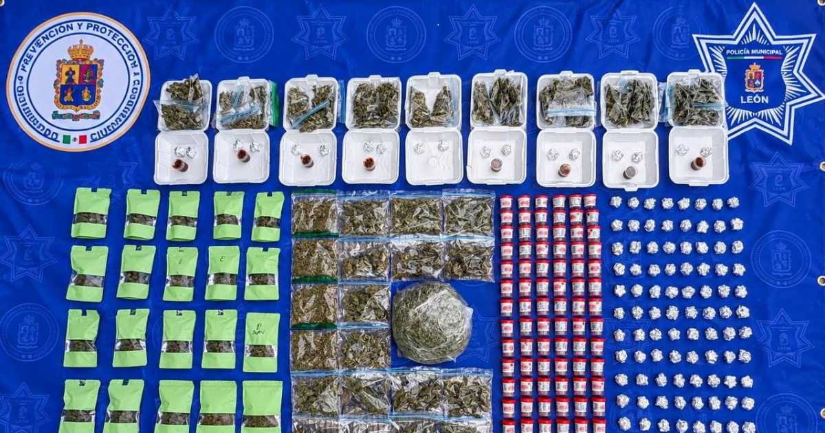 Policía de León asegura más de 7 mil dosis de droga en una semana
