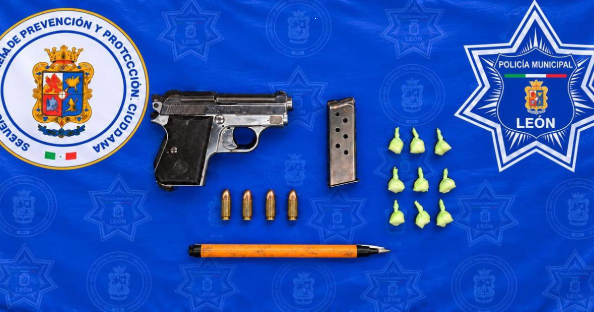 Aseguran más de 37 mil dosis de droga y 11 armas en operativos de León