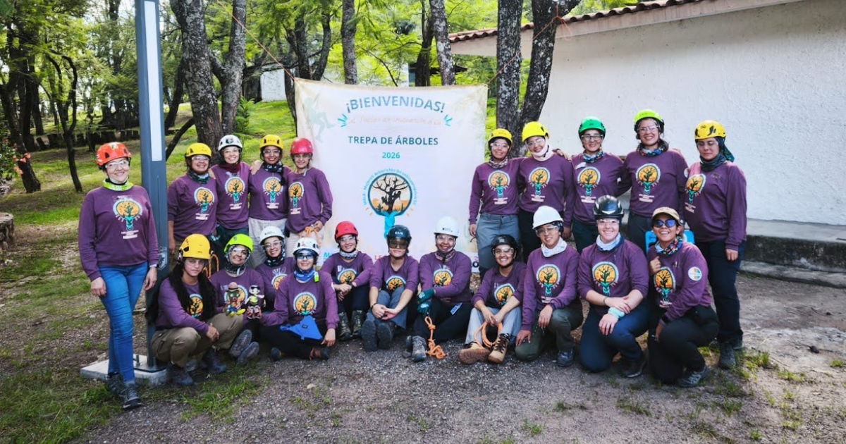 Mujeres arboristas en León fortalecen técnicas para el cuidado de los árboles
