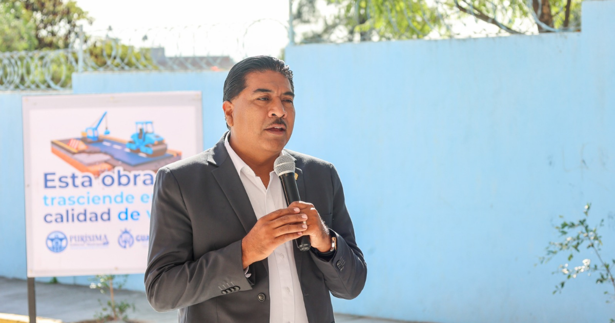 Pavimentación de calle Francisco Villa mejora acceso escolar en Purísima del Rincón